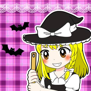 薬を調合している魔理沙
