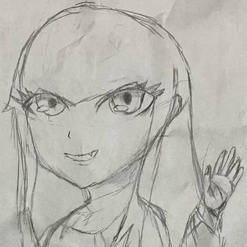 絵のリハビリで描いたうちの子