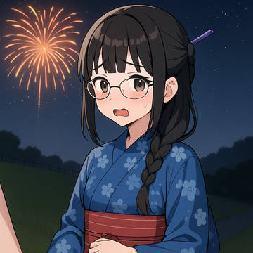黒髪眼鏡っこ9