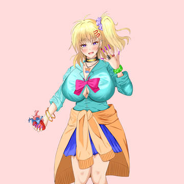 うちのこ　緋向ヒヨナ　新しい立ち絵