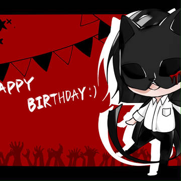 Happy  birthday,Maneko!
