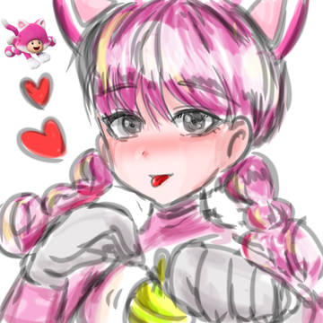 키노피코 그림들….toadette🍄