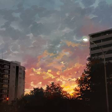 夕方