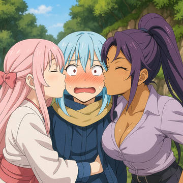 リムル様、シュナとシオンに頬キスされる！？