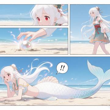 AI人鱼漫画三