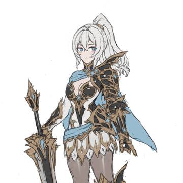 Lady Knight Sketch:
