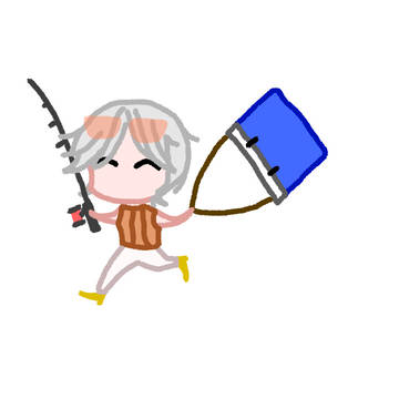 釣り糸を垂らしに行く凰アスミさん