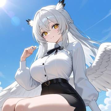 白いフクロウ少女