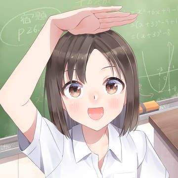 背比べをしようとしてくる女の子