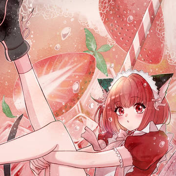 いちごちゃんとみんとちゃんの絵