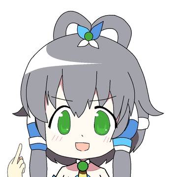 中指を立ててる洛天依
