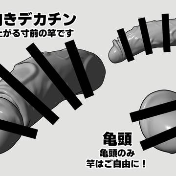 【クリスタ用3D素材】前向きデカチン+亀頭
