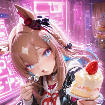 メスガキあーもんど・あい(ケーキたべよ☆