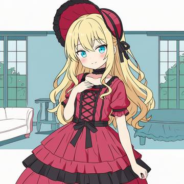 [NovelAI] 赤ゴスロリ [V4.5f]