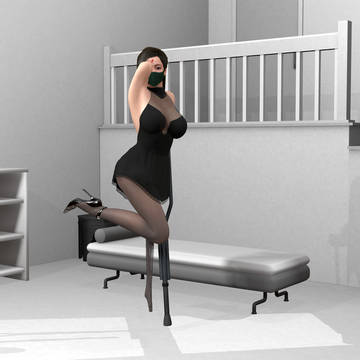 one leg girl