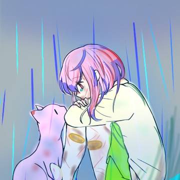 家出少女と猫