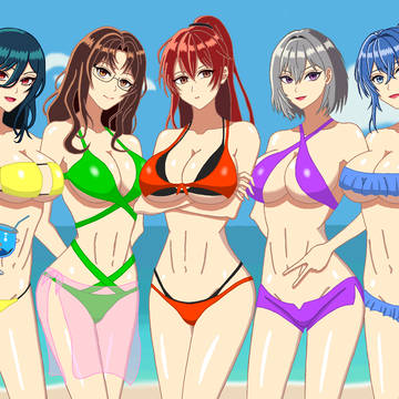 五姉妹(水着姿)