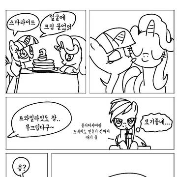 플러터샤이와 레인보우대시