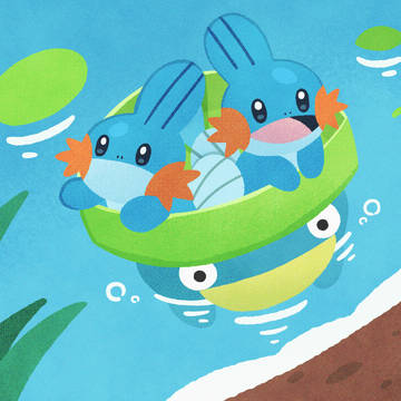 ポケモン×背景イラスト
