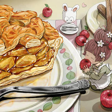 林檎とシナモン香る(˘ڡ˘♡)🍎