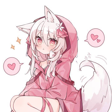 プレゼントしてもらったレインコートが嬉しくてたまらない狐ちゃん