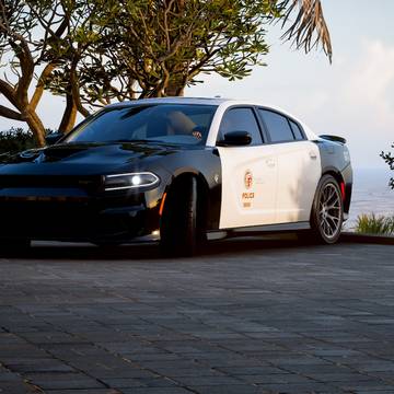 夕阳下的LAPD