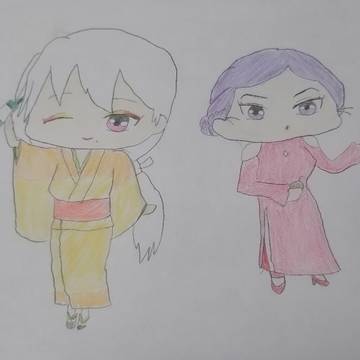 紫苑&仙子さん 衣装を交換こ！