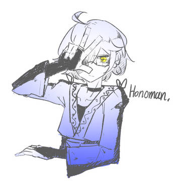 手当たり次第に描く霖之助