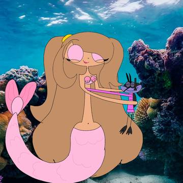 Me Hugging Joey in The Ocean