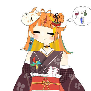 小廻こまさん描きました⛩️☀️