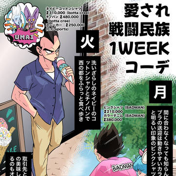 愛され戦闘民族1WEEKコーデ