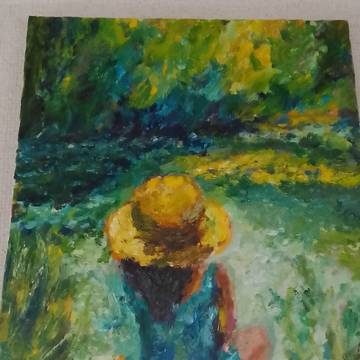 モネっぽいなにか　油絵3層目