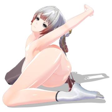 起床伸个懒腰去帮闺蜜练劈叉