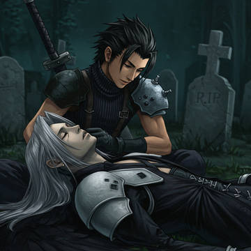 Sephiroth hurt/comfort with Zack