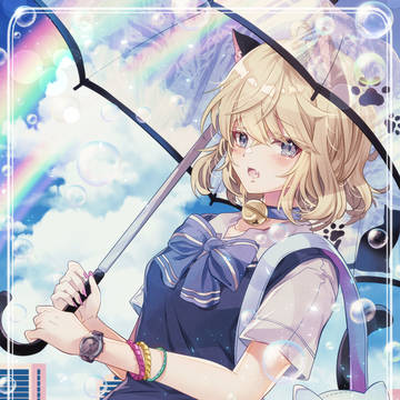 【ニコタ】雨傘と制服コーデ