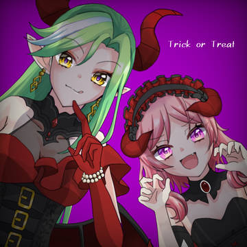 ハロウィンのときに描いたやつ