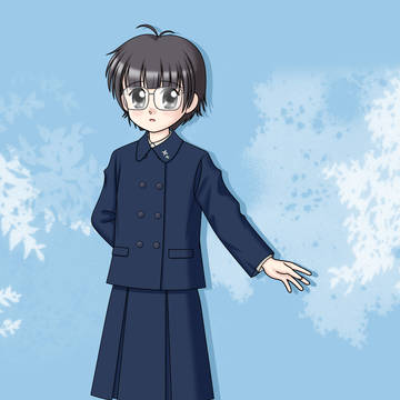 眼鏡っ娘冬服宮崎大宮さん