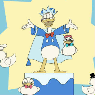 ドナルドをぐるぐる