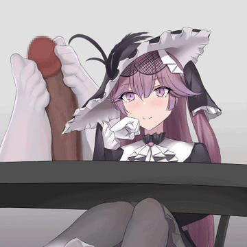 動く黒ゴスちゃんの足
