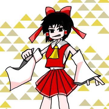 やさぐれデフォルメ巫女さん