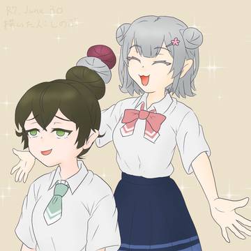 【お題】お団子ヘアー