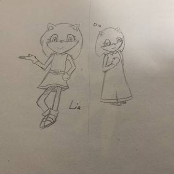 うちの子たち描いた