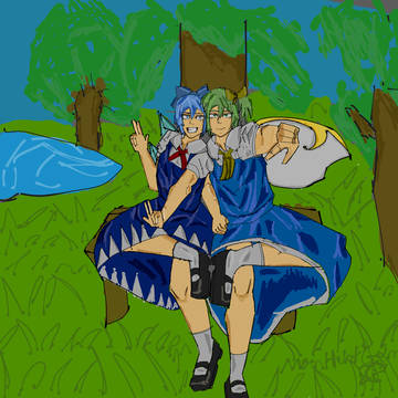 cirno and daiyousei uhhh