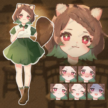 【販売中】たぬきの女の子