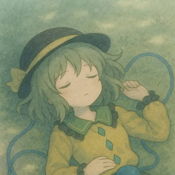 お昼寝をするこいしちゃん