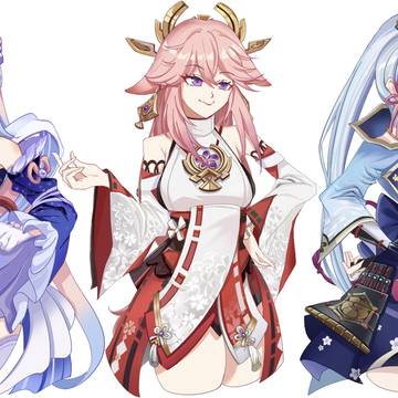 【Genshin】Kokomi🐟&Yae Miko🦊&Ayaka