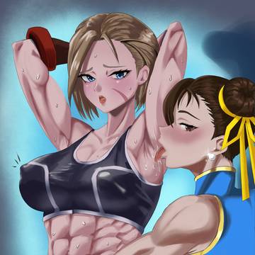 腋舐め百合ストリートファイターキャミィ❤️春麗