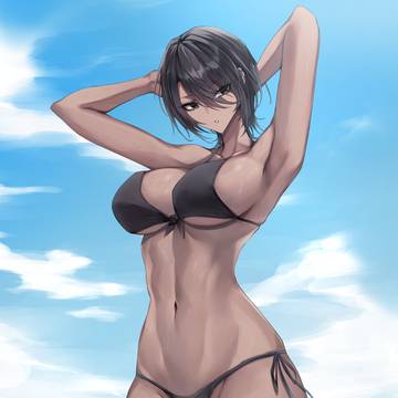 「...貴方は泳がないの?」