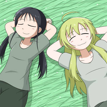 寝っ転がるチトとユーリ