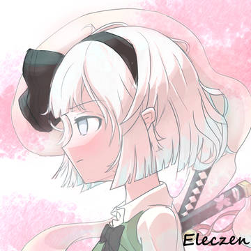 桜の下の妖夢